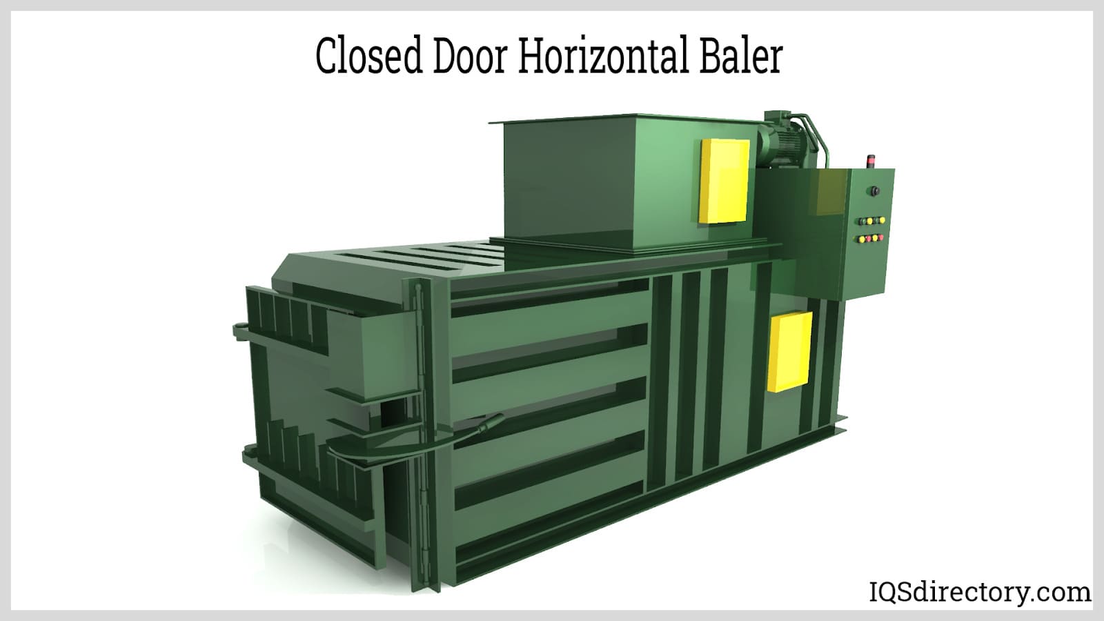closed door horizontal baler